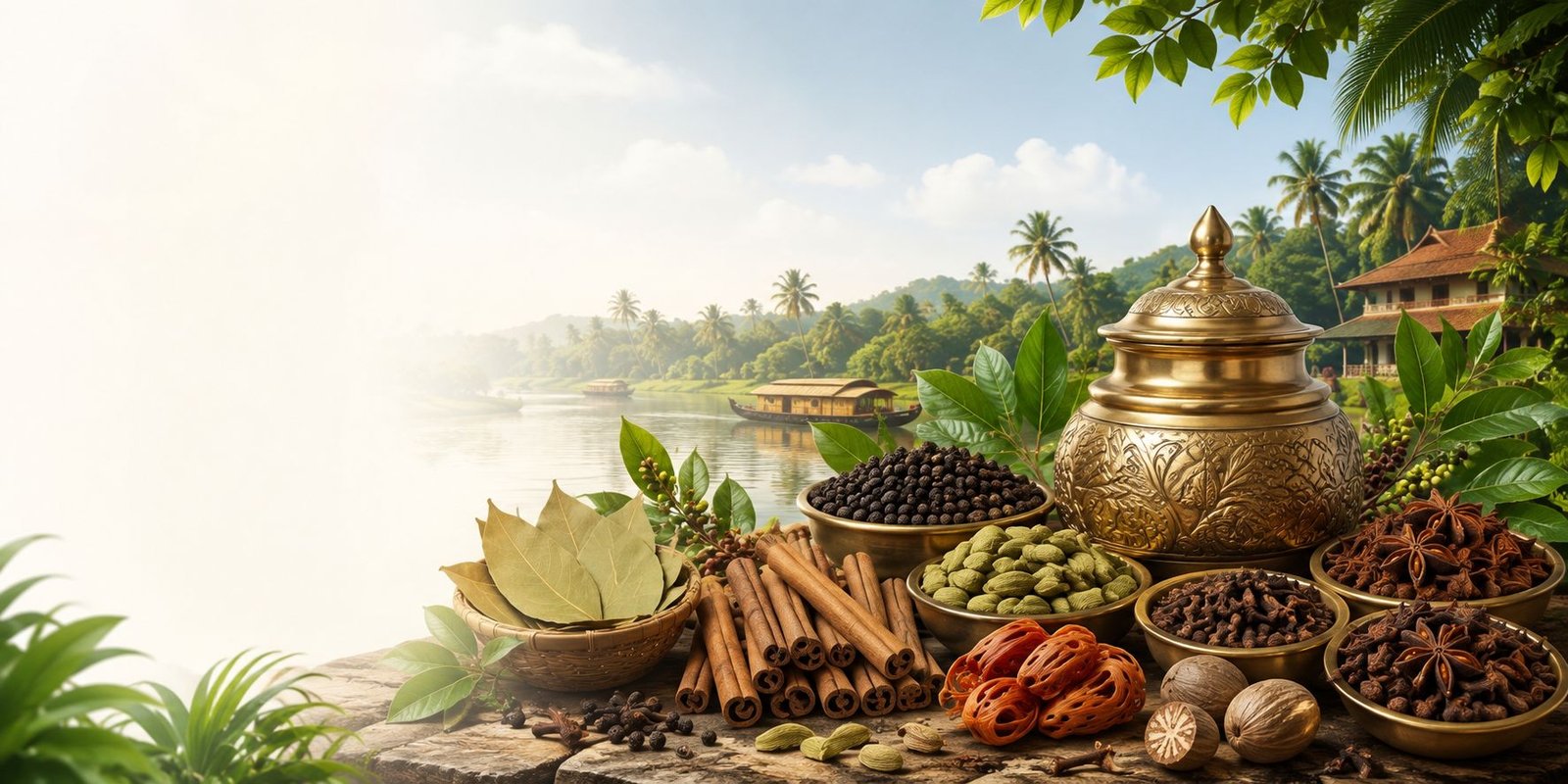 Malabar Aromatics Authentic Kerala Spices Traditional Heritage Panorama
