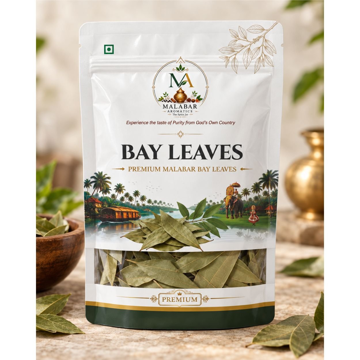 Premium Malabar Bay Leaves Tejpatta Pouch