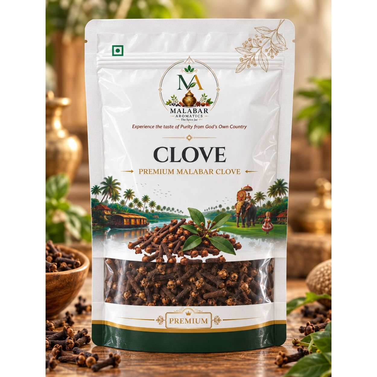 Premium Malabar Cloves Whole Spice Pouch