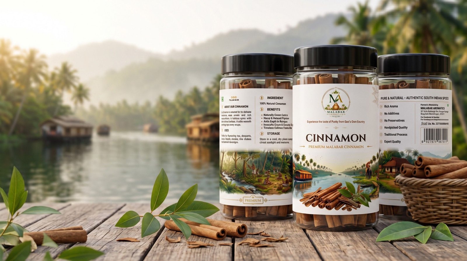 Premium Malabar Cinnamon 125g Jar