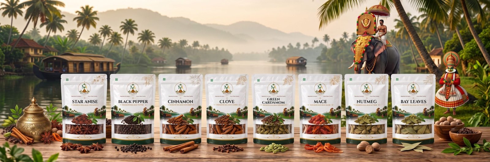 malabar-aromatics-all-eight-signature-spices-collection-stand-up-pouches-kerala-backwaters-harvest