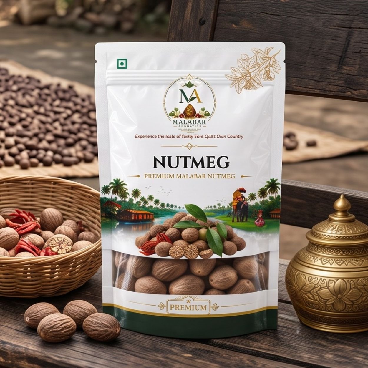 single-estate-whole-nutmeg-jaiphal-kernels-multi-layer-barrier-pouch-malabar-aromatics-rustic-bench-seed-arrangemen